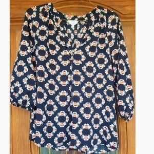 Petite Crown and Ivy Crab Top Sz. Small